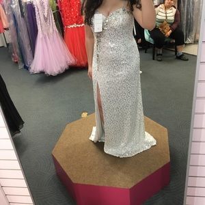 Long White Prom Dress